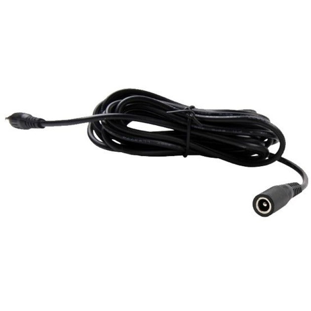 Foscam strømforsyning forlængerkabel (sort, 12 meter, 12v, stik 5,5 x 2,1 mm)