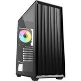 Sharkoon vk3 rgb midi tårnhus (sort | 2x usb-a | rgb | hærdet glas)