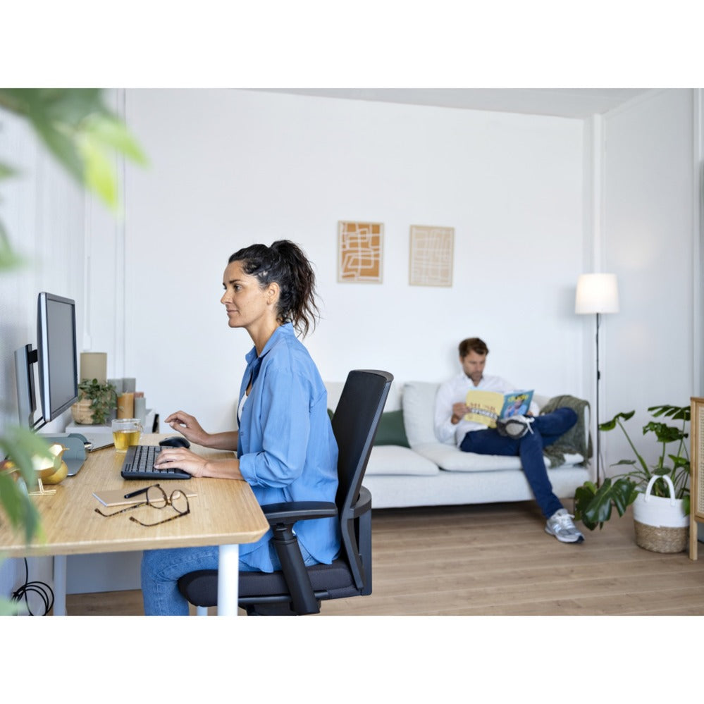 Trust trezo comfort trådløst tastatur og mus sæt desktop sæt (sort, us layout (qwerty), 100%)