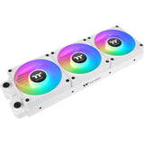 Thermaltake ct120 ex argb sync pc køleventilator sne (3-fan pakke) kuffertventilatorer (hvide, 3 stykker, 120 x 120 x 25 mm, pwm)
