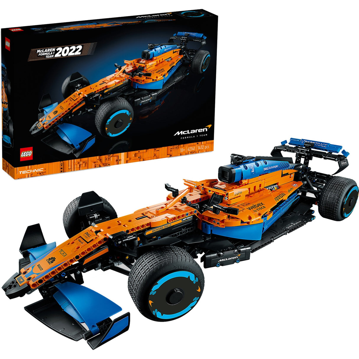 Lego technic mclaren formula 1 2022 racerbilsæt til voksne - 42141