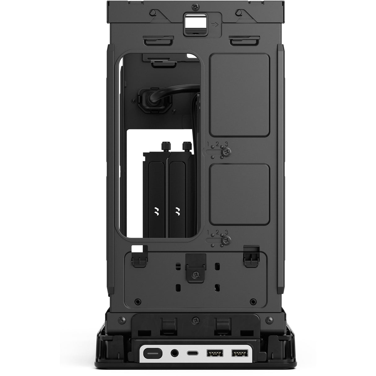 Fractal design æra 2 sølv mini tårnhus (sølv | 2x USB-A | 1x USB-C)