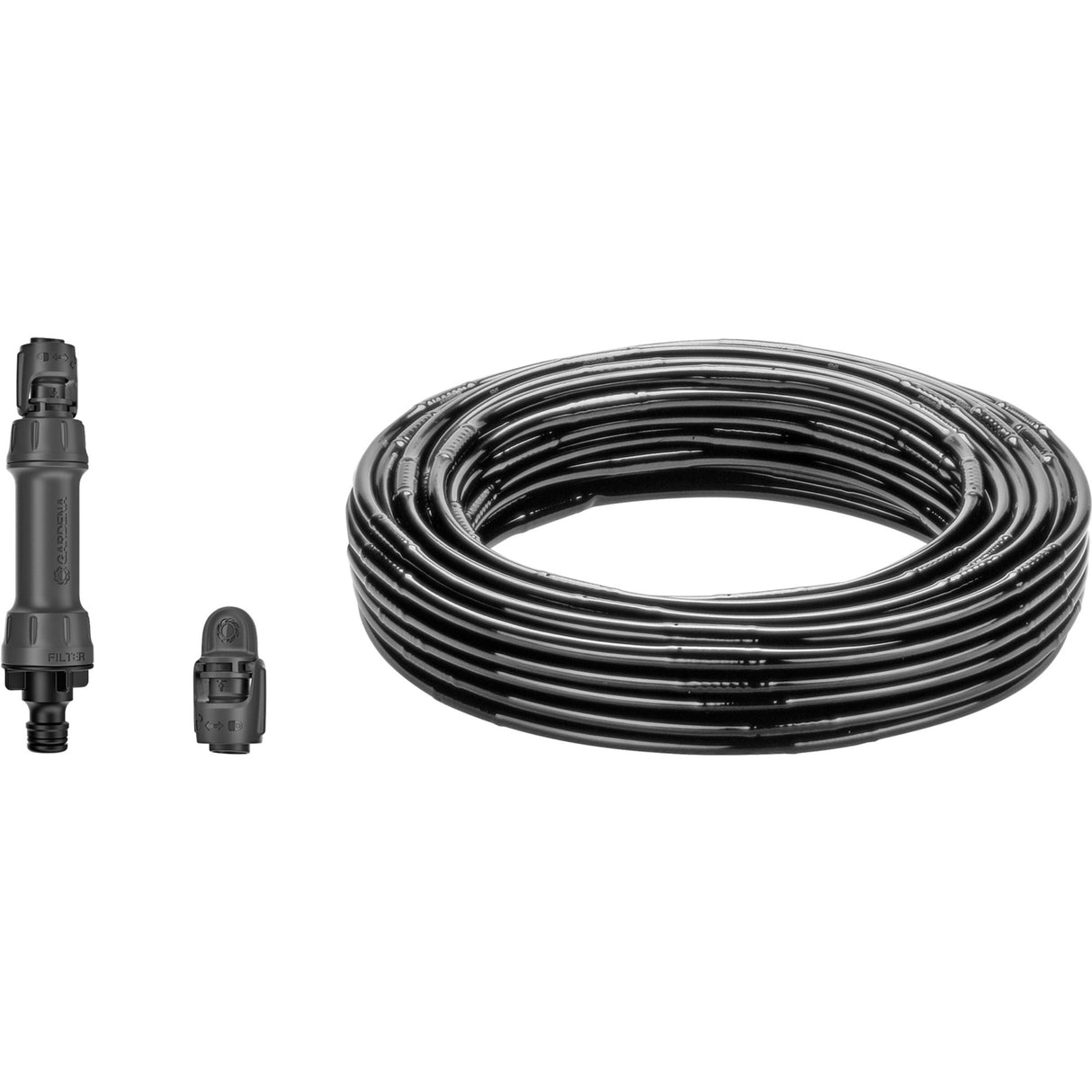 Gardena mikro-drypvandende hække buskesæt (50 m) drypper (sort)