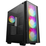 Deepcool Matrexx 55 V4 C Midi Tower-hus (sort | 1x USB-A | 1x USB-C | RGB | Vindue)