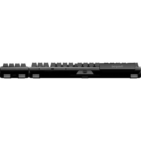Vær stille! dark mount silent tactile rgb mekanisk gaming-tastatur (sort, us-layout (qwerty), silent tactile, 100%, argb, pbt double-shot keycaps, media dock)