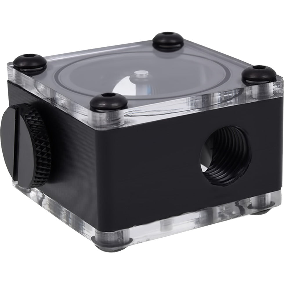 Alphacool eisflügel flowindikator g1 4 kvadrat flowmeter (sort)