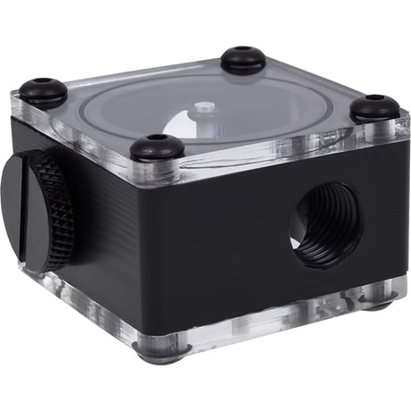 Alphacool eisflügel flowindikator g1 4 kvadrat flowmeter (sort)