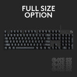 Logitech g413 tkl se mekanisk gaming-tastatur (sort, us-internationalt layout (qwerty), gl taktil, 80 % (tkl))