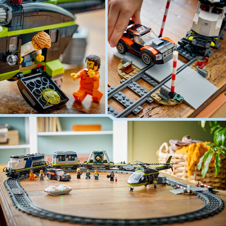 Lego ® byrøveri af polititog - legetøjstogsæt - 60508