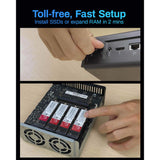 Terramaster f8 SSD NAS (sort, 1x 10GBE, HDMI, USB)