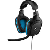 Logitech G432 7.1 Surround Sound Wired Over-Ear Gaming Headset (Sort Blå, PC, Playstation 4, Playstation 5, Xbox One, Xbox Series X|S, Nintendo Switch)