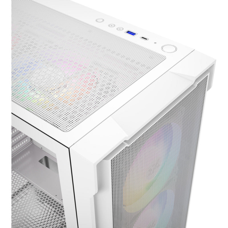 Xyz PC Gear Airone 300-X Mesh Midi Tower-hus (hvid | 1x USB-A | 1x USB-C | Hærdet glas)