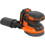 Black+decker 18v skruetrækker + 18v excentrisk slibemaskine bundt (sort orange)