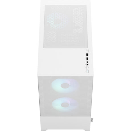 Fractal design pop mini air rgb midi tårnhus (hvid | 2x usb-a | rgb | vindue)