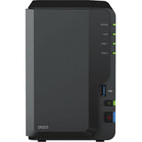 Synology diskstation ds223 nas (sort, 1x 1 GB LAN, 3x USB 3.2 gen 1)
