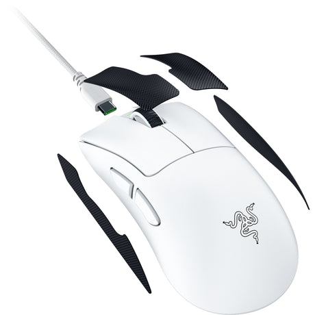 Razer deathadder v4 pro gaming mus (hvid, op til 45.000 dpi, 8000 hz)