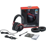 Asus rog delta s core over-ear gaming headset (sort rød, pc, playstation 4, playstation 5, xbox one, xbox series x|s, nintendo switch)
