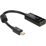 Delock mini displayport 1.1 > hdmi-adapter (sort, 12,7 centimeter)