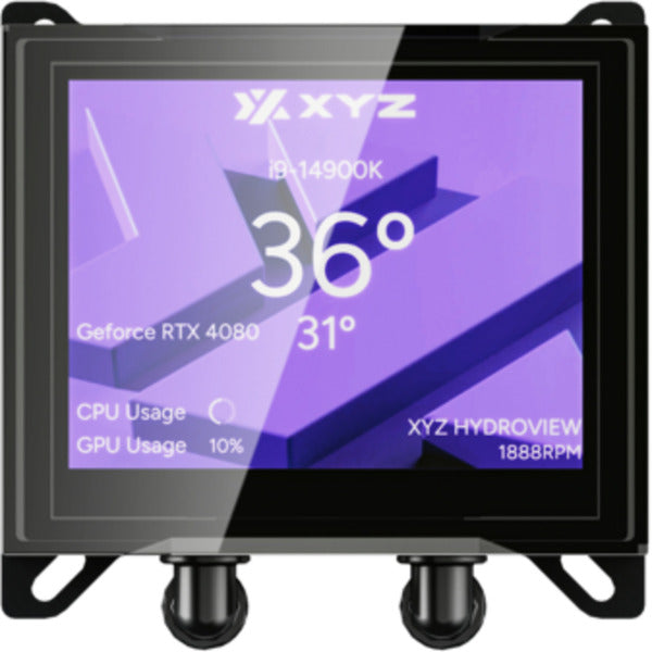 Xyz pc gear hydroview aio 240 vandkøling (sort, argb, pwm)