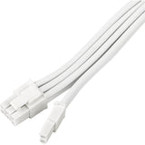 Silverstone sst-pp07e-pci8w-v2, pcie 8pin (6+2) forlængerkabel (hvid, 30 centimeter)