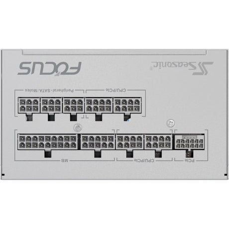 Seasonic focus-gx-750-v4 atx3.0 modulær 750 watt strømforsyning (hvid, 1x 12vhpwr, 2x pcie)