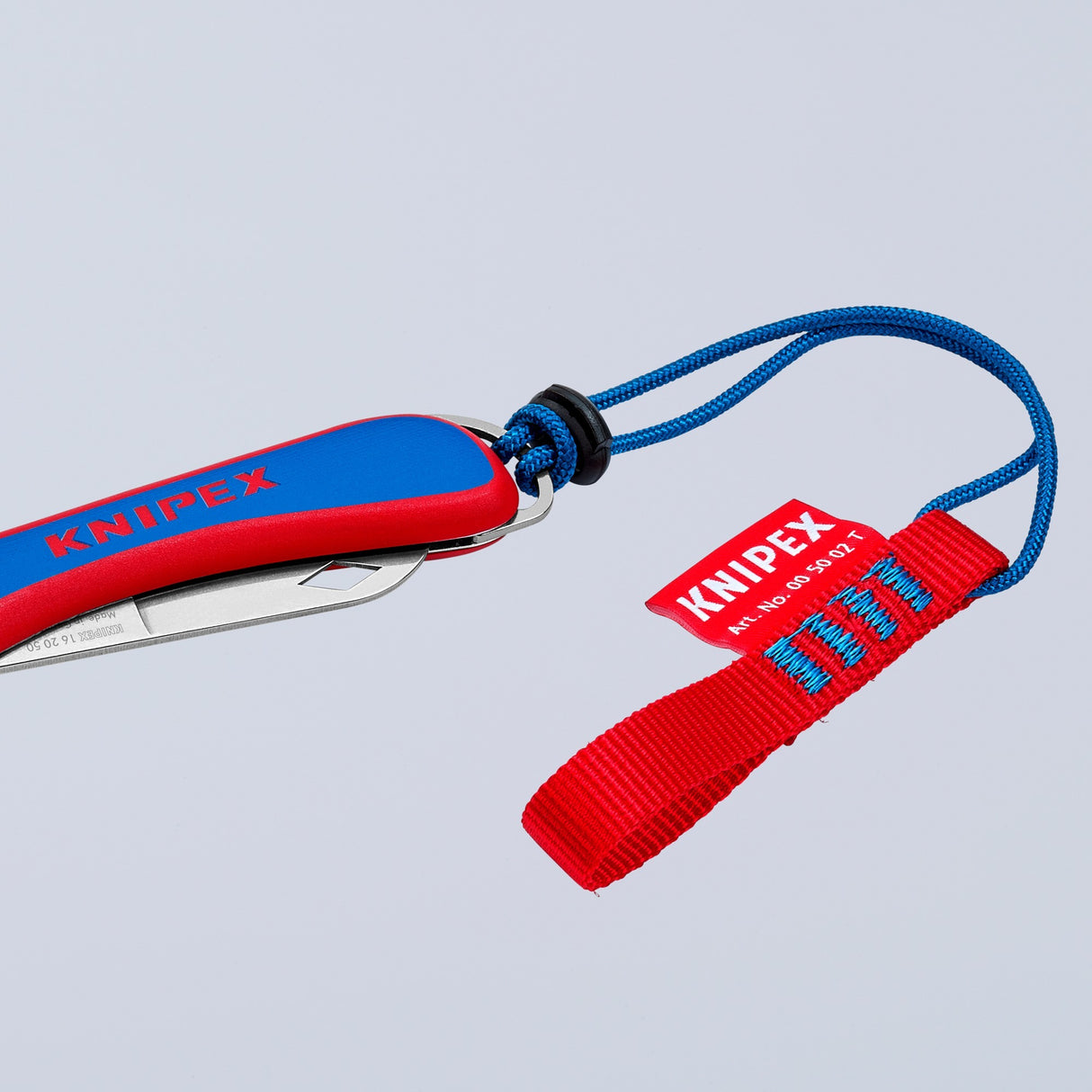 Knipex elektriker lommekniv 16 20 50 sb (rød blå, længde 120 mm)