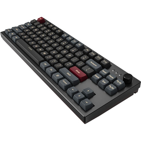 Montech mkey darkness tkl rgb mekanisk tastatur (sort, us-layout (qwerty), gateron g pro gul, 80% (tkl), hot-swappable, rgb, pbt)
