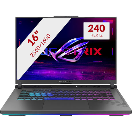 Asus rog strix g16 g614pp-s5032w 16 gaming laptop (grijs | r9 8940hx | rtx 5070 | 16 gb | 1 tb ssd)