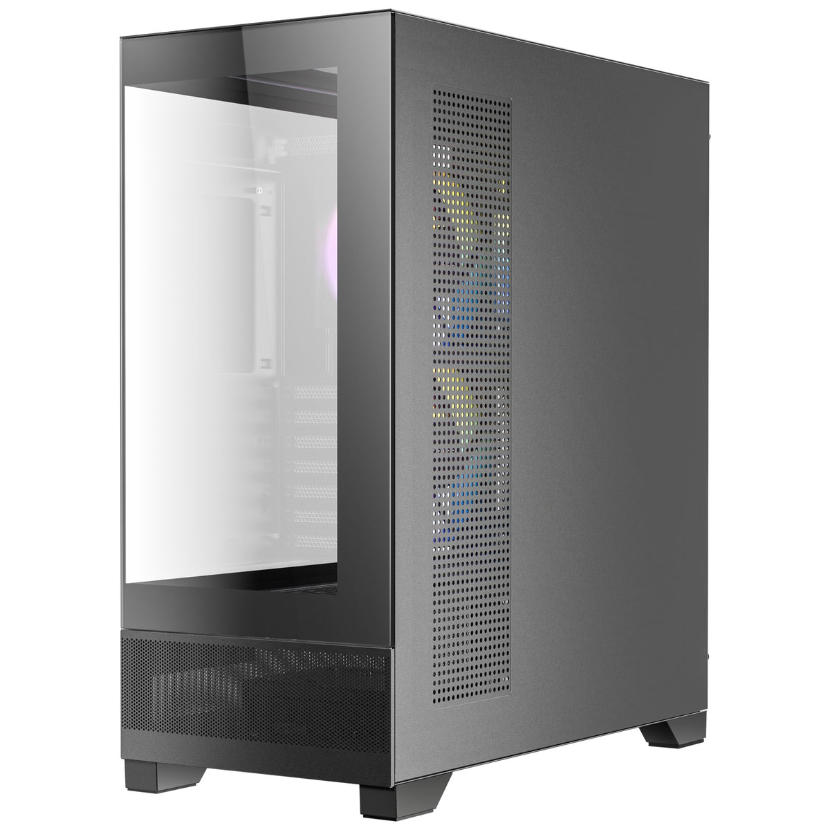 Antec cx700 argb midi tårnhus (sort | 1x USB-A | 1x USB-C | hærdet glas)