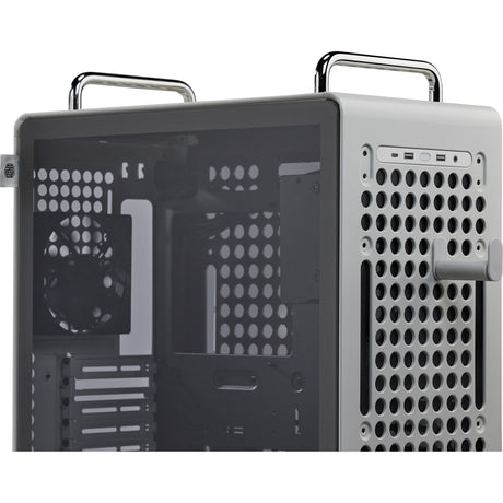Cooler master qube 540 moonstone midi tower behuizing (grijs | 2x usb-a | 1x usb-c | tempered glass)