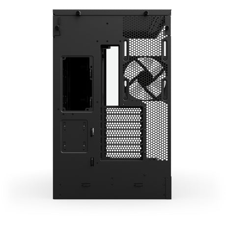Nzxt h9 flow rgb+ midi tårnhus (sort (mat) | 2x usb-a | 1x usb-c | rgb | hærdet glas)