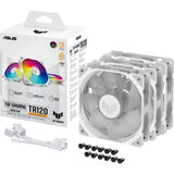 Asus tuf gaming tr120 argb reverse case fans (hvide, 3 stykker, 120 x 120 x 28 mm)