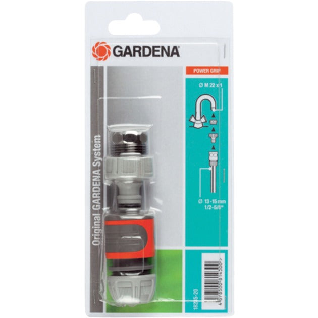 Gardena plasthanetilslutning stik - 13 mm (1 2) ø, 15 mm (1 2) ø, 24,2 mm (3 4) indvendig - 18285-20