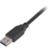 Sharkoon USB-A 3.0 > USB-B-kabel (sort, 3 meter)