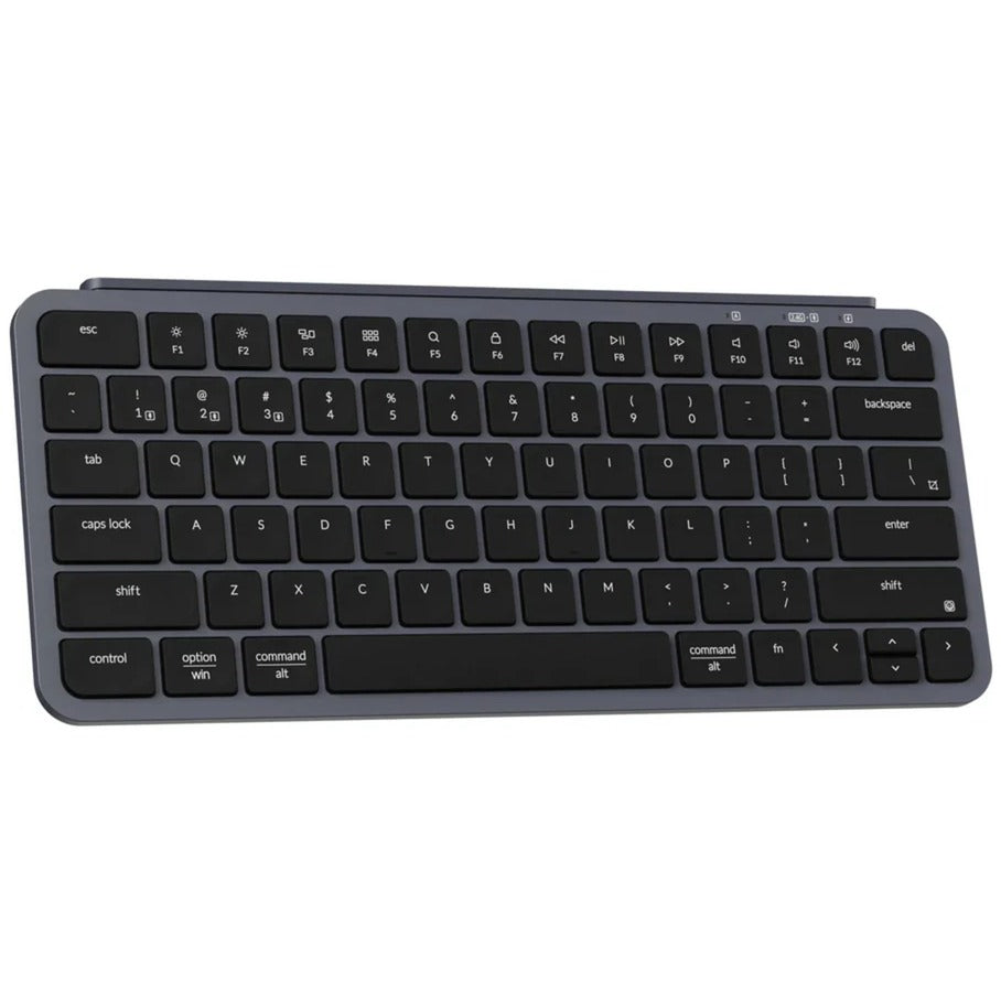 Keychron b1 pro-k1 tastatur (grå, us-internationalt layout (qwerty), saksekontakter, 75%, abs keycaps, 2.4ghz | bluetooth 5.2 | usb-c)