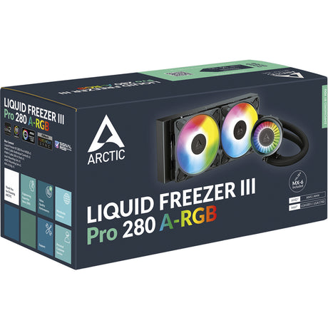 Arctic Liquid Freezer III Pro 280 A-RGB vandkøling (sort, 4-pin PWM blæserstik)
