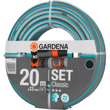 Gardena klassisk slange 13 mm (1 2 ), med tilbehør (grå turkis, 18008-20, 20 m)