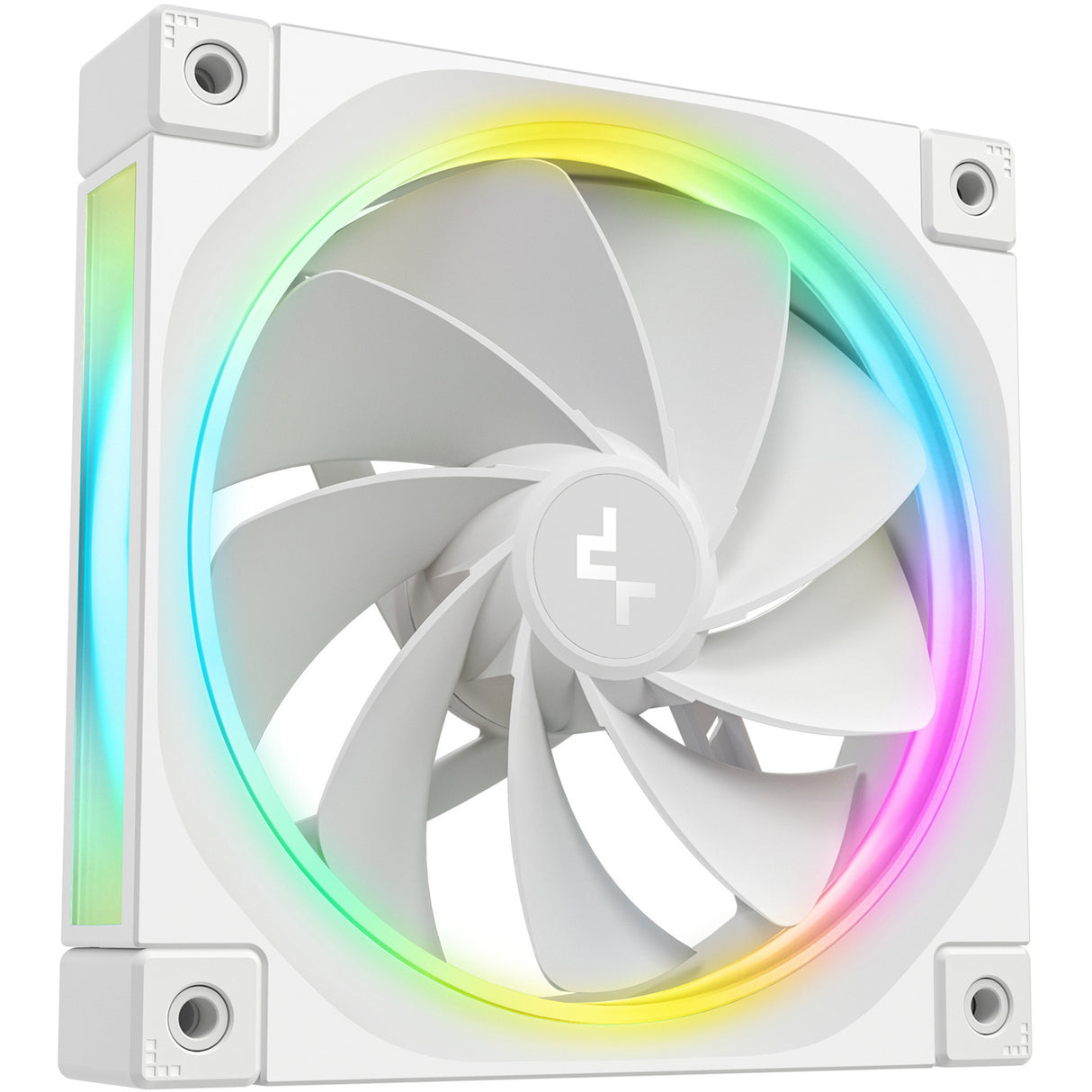 Deepcool fl12r rgb kabinet blæser (hvid, 120 x 120 x 25 mm, pwm)