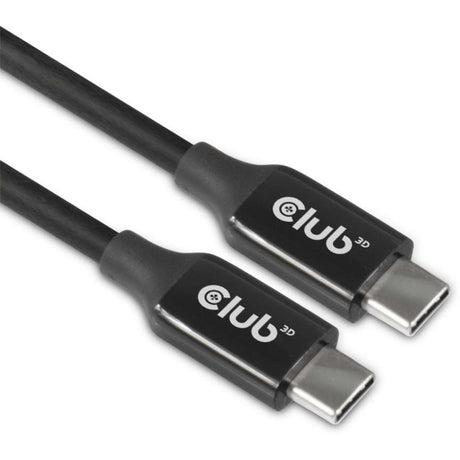 Club 3D USB-C 3.2 gen2 > USB-C aktivt tovejskabel (sort, 5 meter, 8k 60hz)
