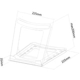 Neomounts nsls075 sort notebookstander (sort)