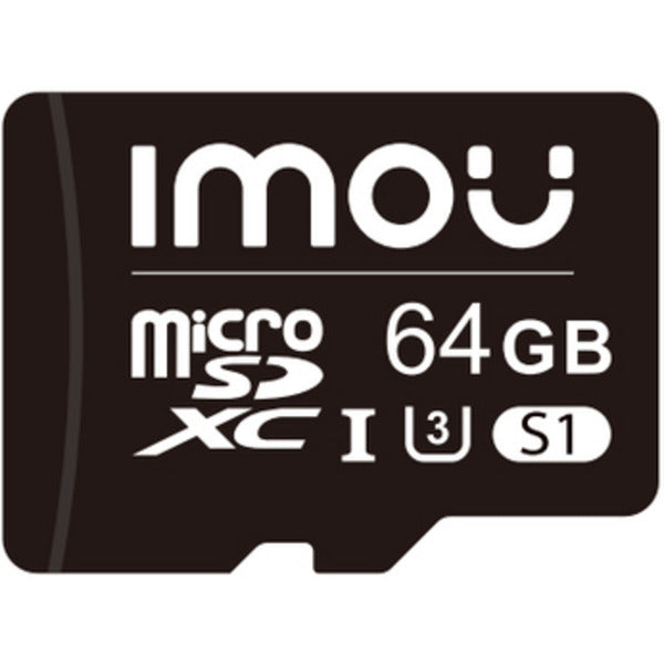 Imou microSD 64 GB hukommelseskort (sort, klasse 10, klasse 3 (u3), v30)