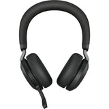 Jabra evolve2 75 on-ear headset (sort, link380c, microsoft teams)