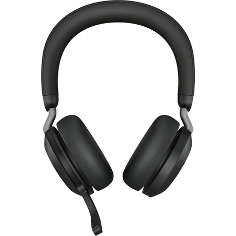 Jabra evolve2 75 on-ear headset (sort, link380c, microsoft teams)