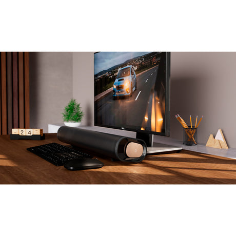 Creative stage pro soundbar (sort, HDMI 2.0, Bluetooth, USB-lyd)