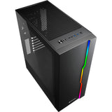 Sharkoon rgb skyder midi tårnhus (sort | 3x usb-a | rgb | hærdet glas)