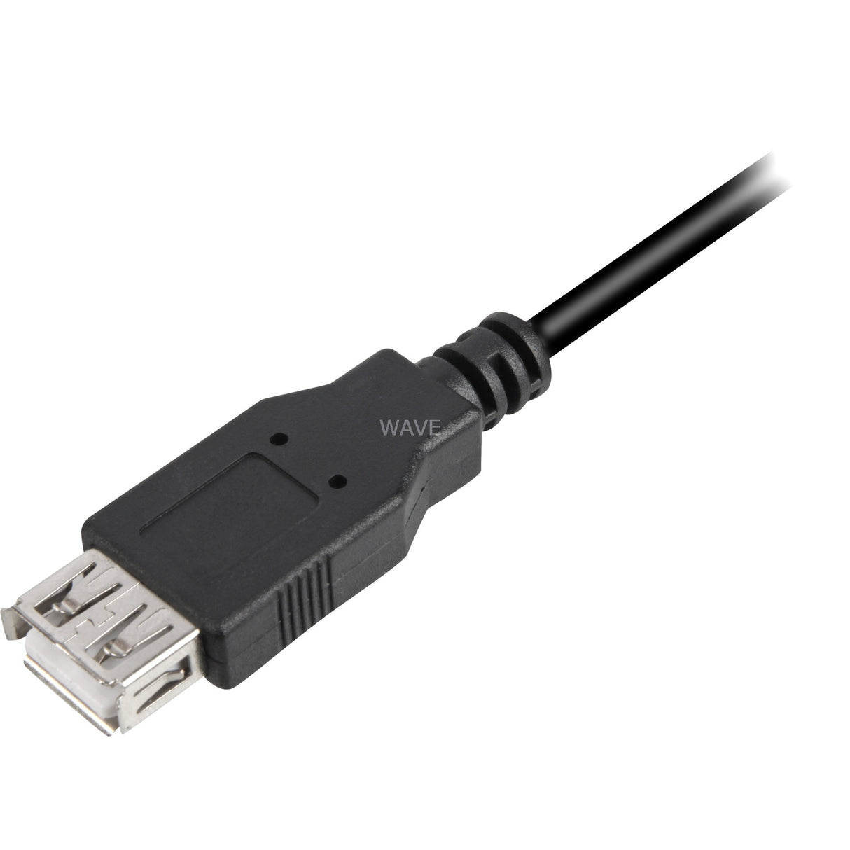 Sharkoon USB 2.0 forlængerkabel (sort, 2 meter, dobbelt afskærmning)