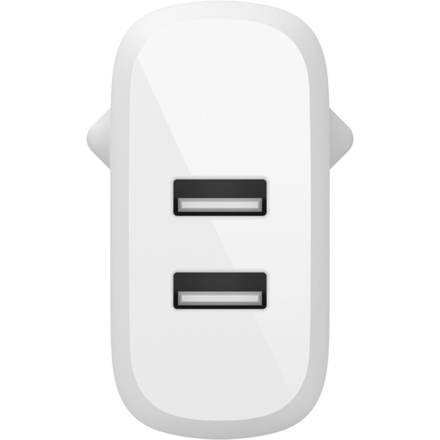 Belkin Boost Charge 2-ports USB-A vægoplader (hvid, 24W)