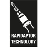 Wera 838 ra-r l bit håndholder med skraldefunktion, 1 4 skruetrækker (sort grøn)