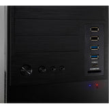 Inter-tech it-6865 midi tårnhus (sort | 4x USB-A | 1x USB-C)
