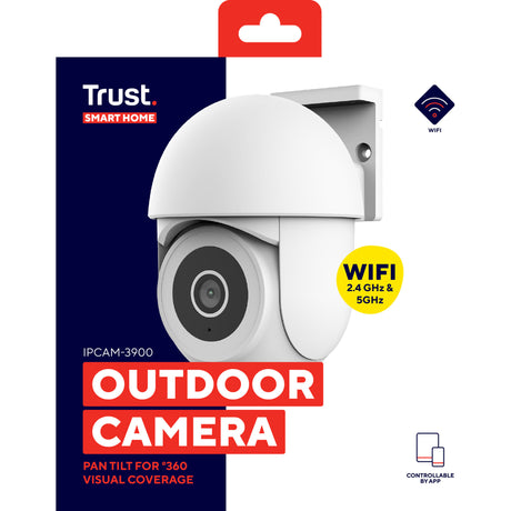 Trust ipcam-3900 360° udendørskamera (hvid, 2,4 eller 5ghz WiFi)